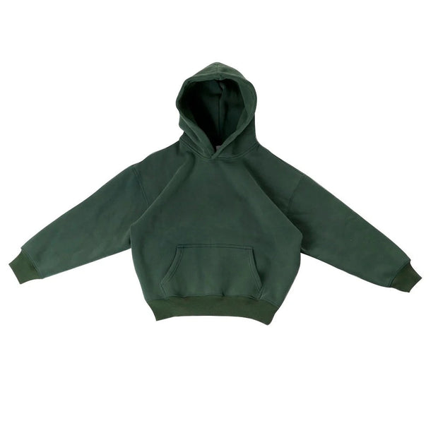 Unique Washed Street Style Hoodie-Greener